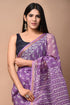 Lavender Paisley Print Kota Doria Saree (KDS16)